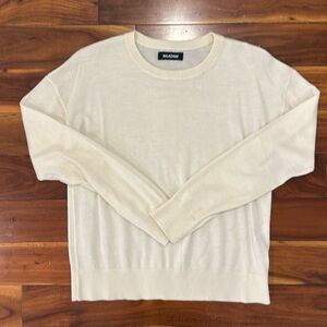 NAADAM NWOT size small 100% cashmere ultra lightweight sweater- CREAM